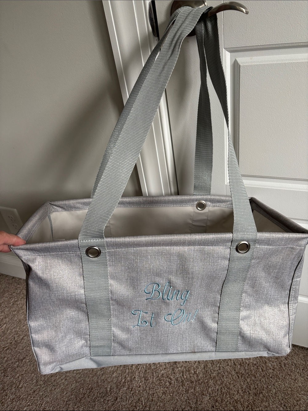 Silver 'Bling It On!' Tote Bag from thirty-one